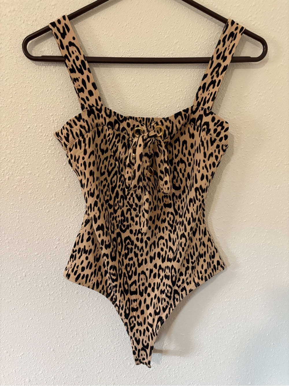 GUESS Women’s Leopard Print Bodysuit